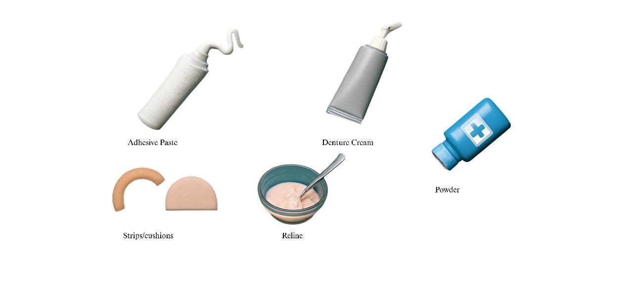 Types of Denture Adhesives