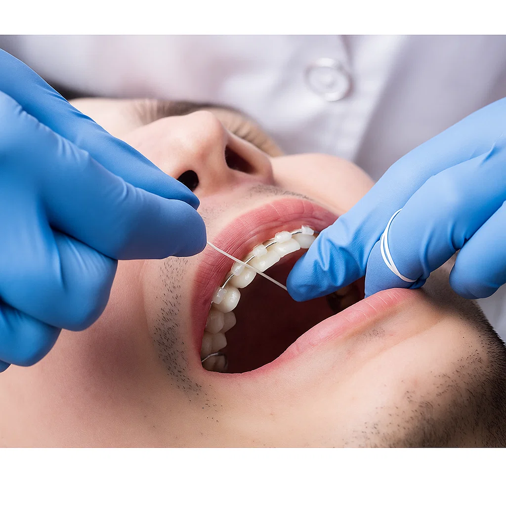 Flossing Between Teeth in Turkey